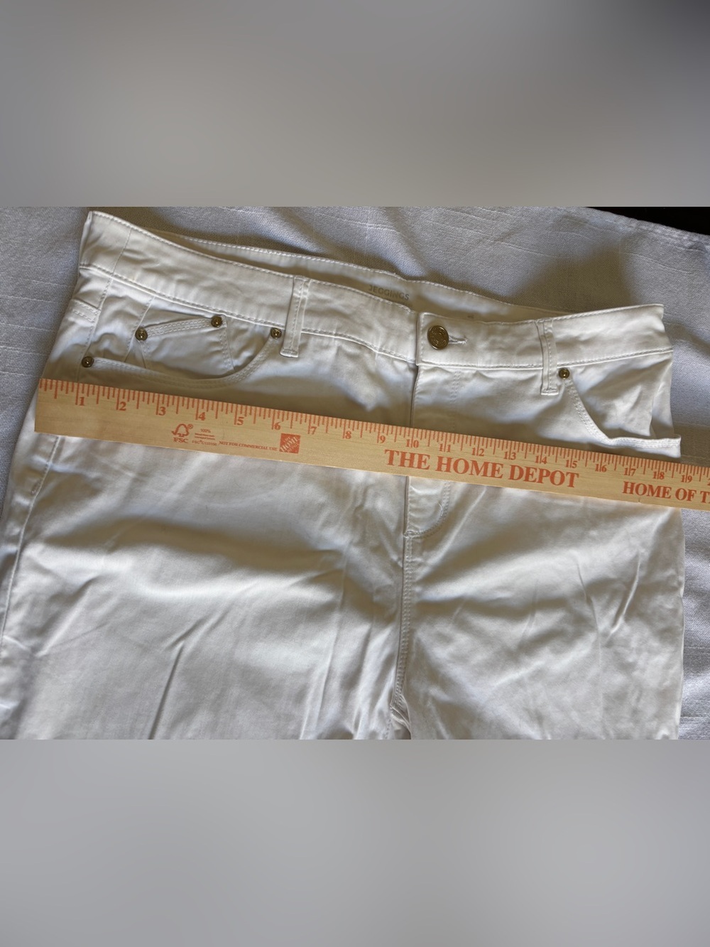 Chico’s White Soft White Jegging ~ Women’s 12/14 & Chico’s Size 2.5 - Picture 9 of 12